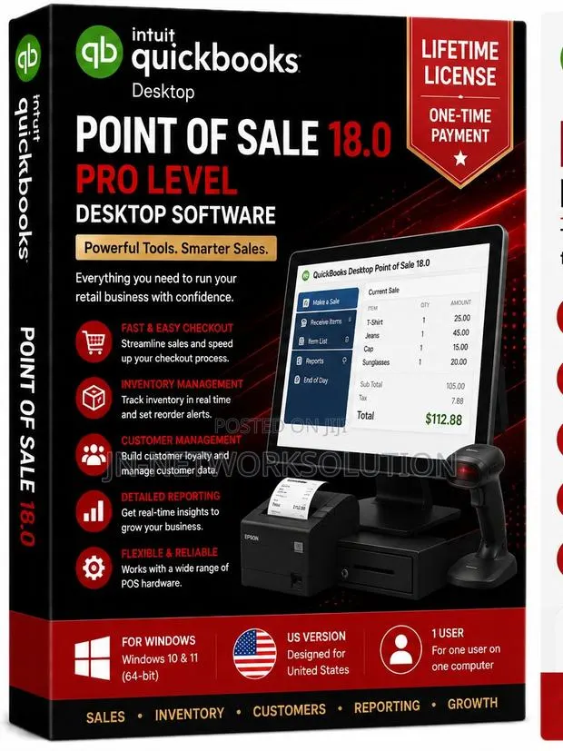Intuit QuickBooks Desktop Point of Sale 18.0 (Pro Level) Lifetime · Photo 1