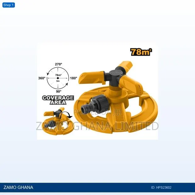 Plastic 3 Arm Rotatory Sprinkler - Hps23602 · Photo 1