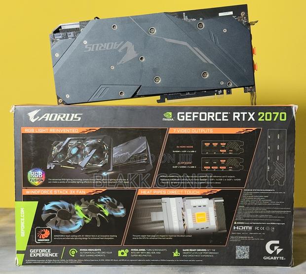 Gigabyte Aorus RTX 2070 8gb RGB Card · Photo 3