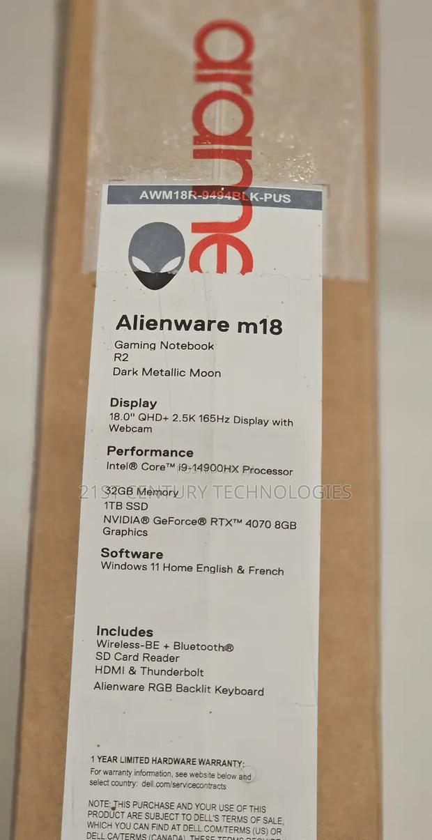 New Laptop Dell Alienware M18X R2 32GB Intel Core I9 SSD 1T · Photo 2