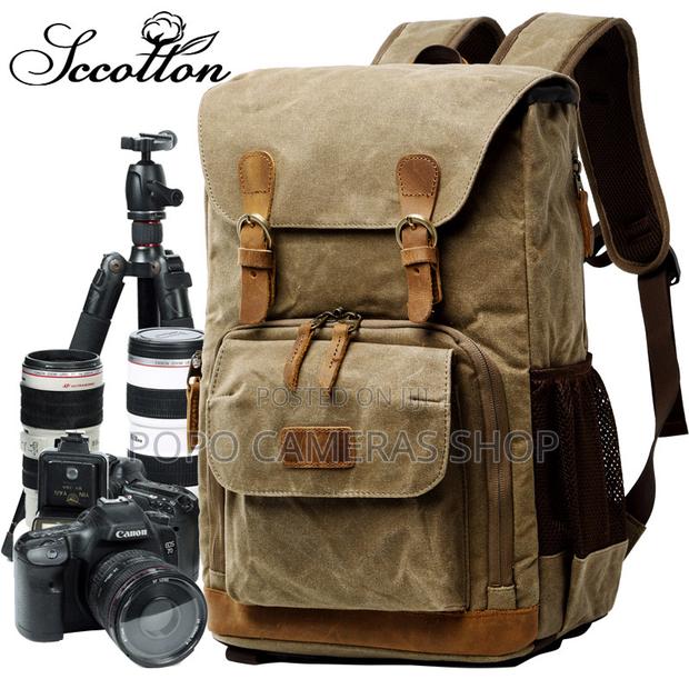 Leather + Canvas Camera Bag · Photo 1