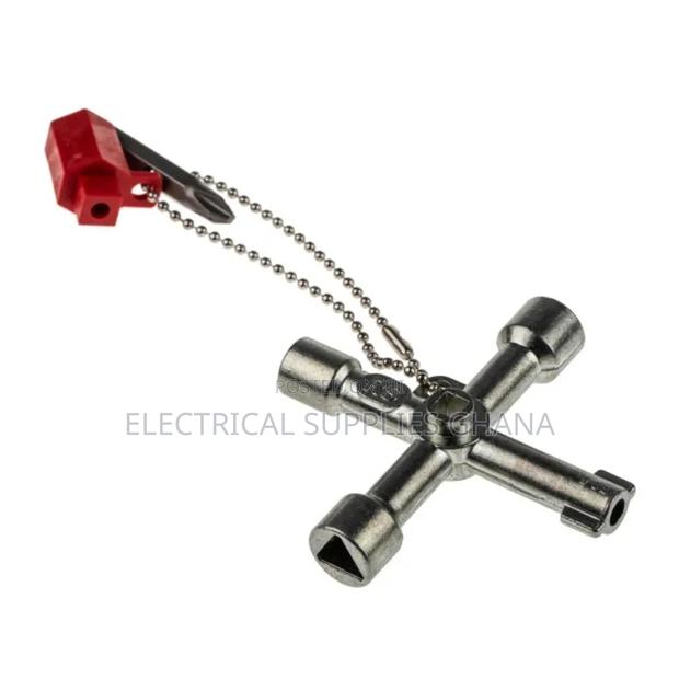 4-Way Control Cabinet Key for Electrical Panel Locks · Photo 1