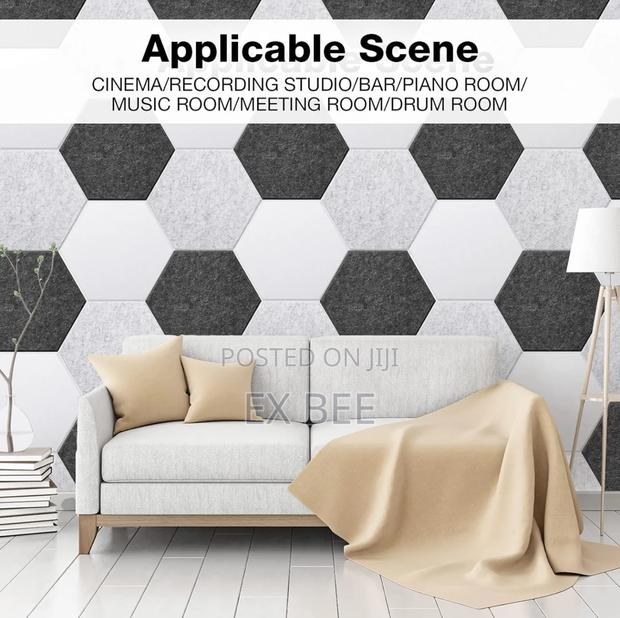 12pcs Hexagon Acoustic Panels Soundproofing Padding · Photo 7