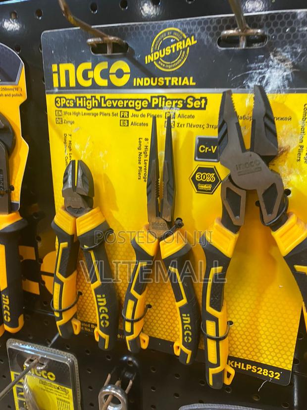 Ingco 3pcs High Leverage Pliers Set · Photo 1