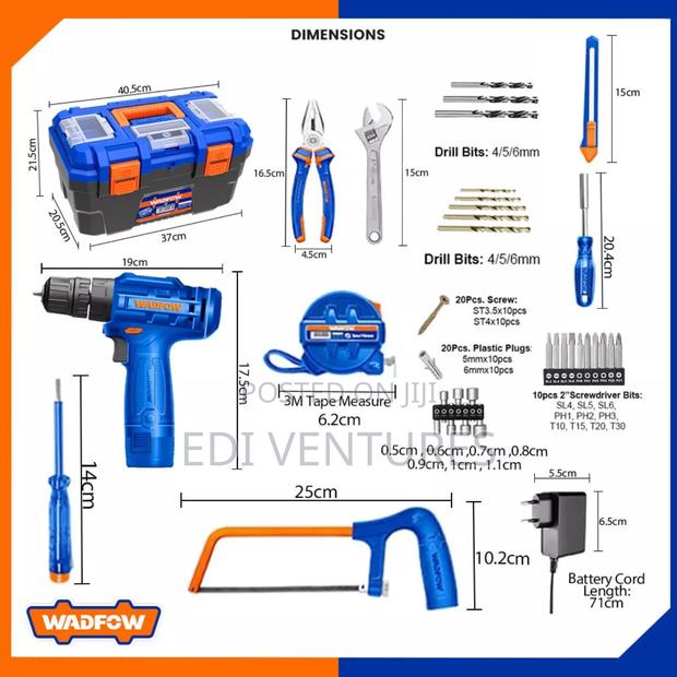 Wadfow 77 PCS Tools Set Wdt1b77 · Photo 2