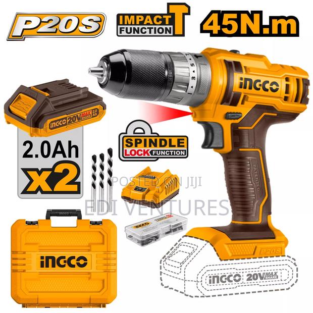 Ingco Cordless Impact Drill 20volts · Photo 1