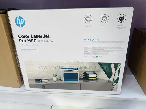 New 2023 Hp 4303fdw Color Laser Jet Pro 4 in 1 Printer · Photo 1