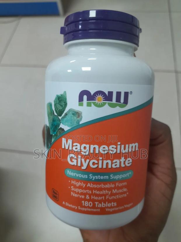 Now Magnesium Glycinate 400mg 180 Tablets · Photo 1