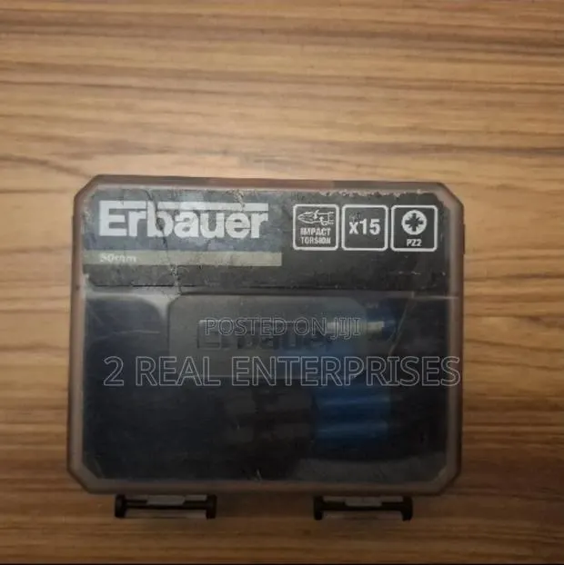Erbauer 15-Piece 50mm Impact Torsion PZ2 Screwdriver Bit Set in Case · Photo 1
