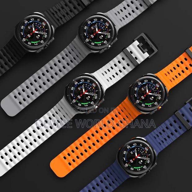 Marine Silicone Strap Available For Samsung Watch 7 Ultra · Photo 2