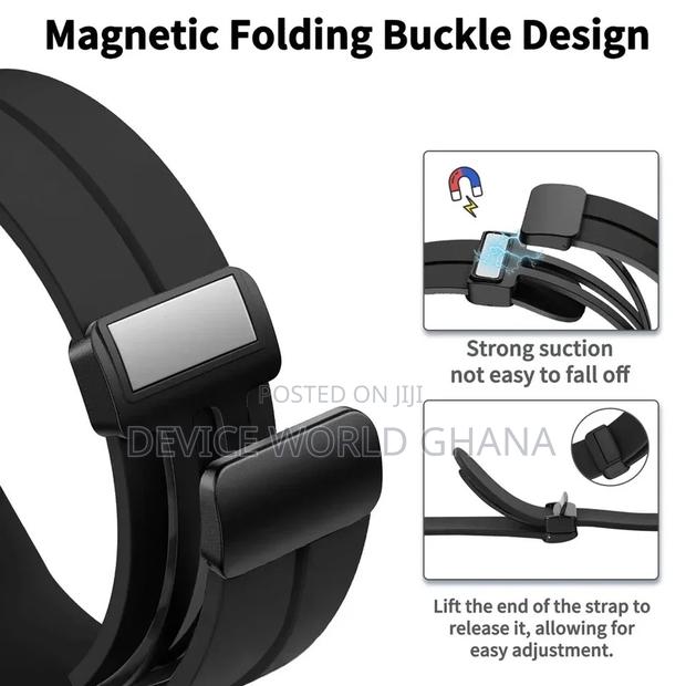 Pz Silicone Magnetic Buckle Strap for Samsung Watch 7 Ultra · Photo 5
