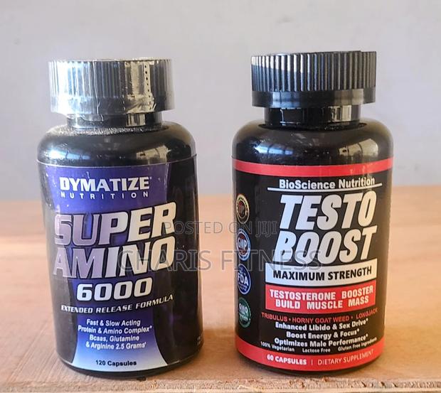 Testo Bosst + Amino 6000 -Testosterone Booster and Protein · Photo 1