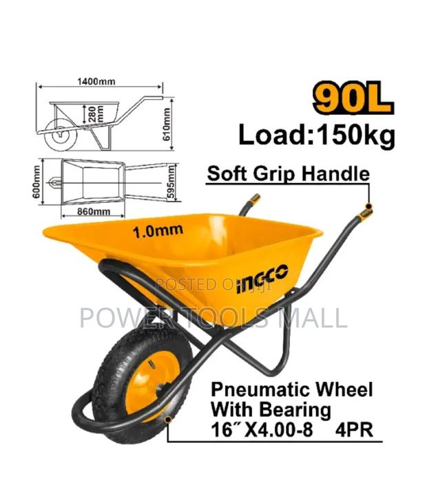 Ingco Wheel Barrow 90L HHWB64018G · Photo 1