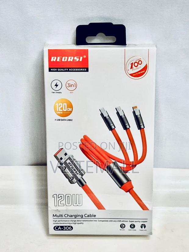 Powerflex Pro: The Ultimate 3-in-1 Charging Cable · Photo 1