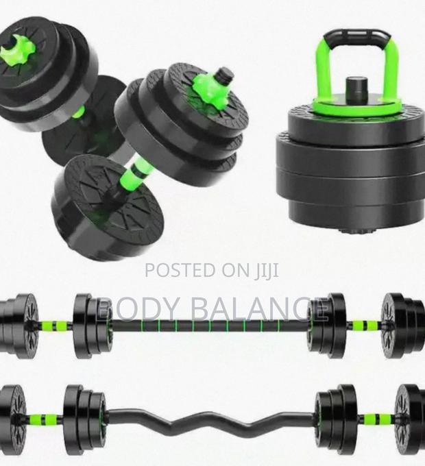 30kg (4 in 1) Dumbells/Barbells · Photo 1