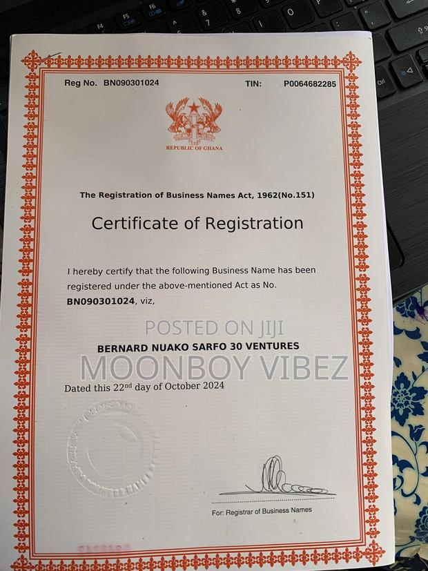 Business Certificate · Photo 1