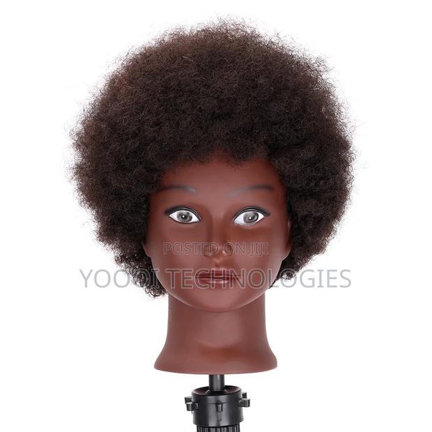 Afro/ Straight Human Hair Mannequin Training Doll · Photo 3