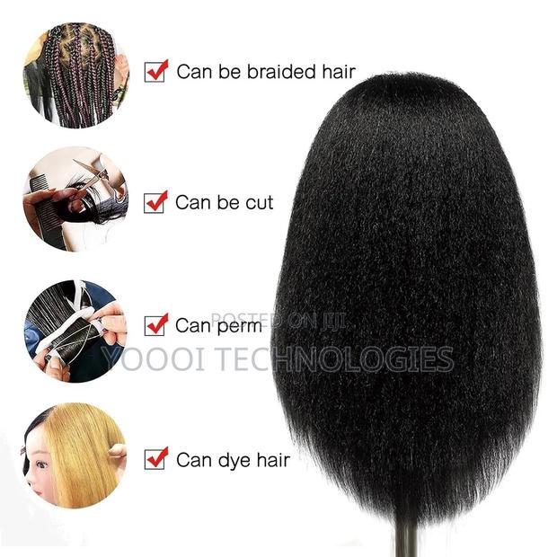 Afro/ Straight Human Hair Mannequin Training Doll · Photo 7