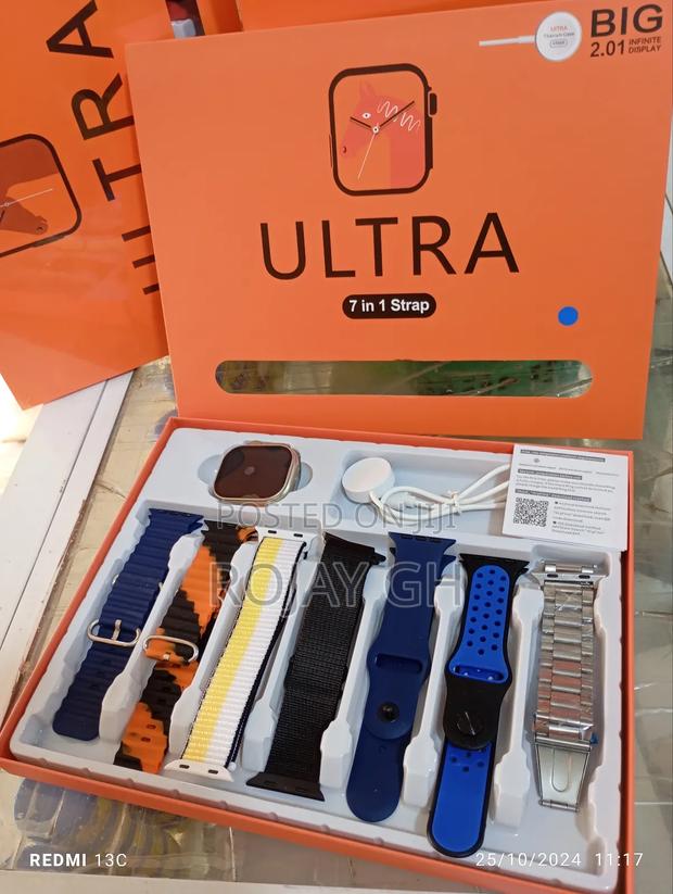 Fashion Luxury 7 in 1 Bracelets Silicon Smartwatch - Blue · Photo 2