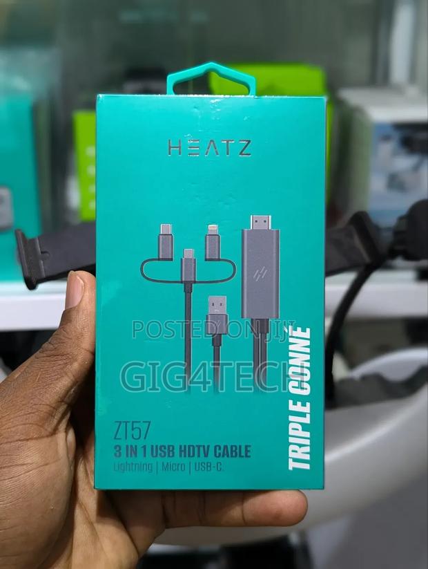 Heatz Zt57 3in1 Usb to Hdmi HDTV Cable · Photo 2