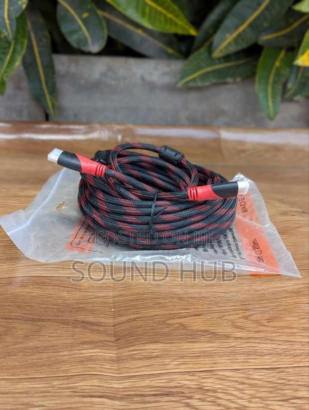 15m High Quality HDMI Cable - Black/Red · Photo 1