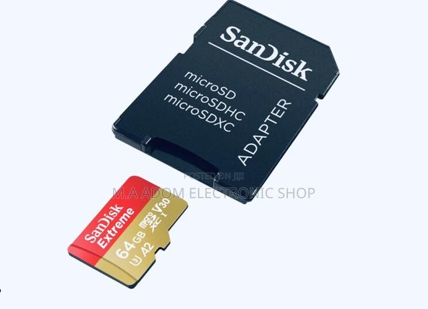 Sandisk Micro SD - 64GB With SD Adapter · Photo 1