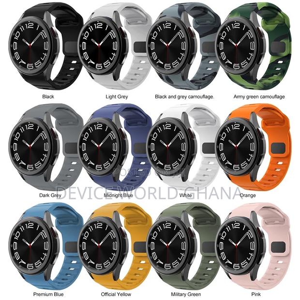 Bz Silicone Strap / Band For Samsung Watch 4 5 5pro 6 And 7 · Photo 2