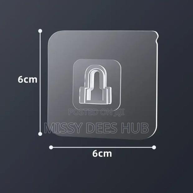 Multifunctional Double-Sided Adhesive Wall Hooks - 10pcs · Photo 5