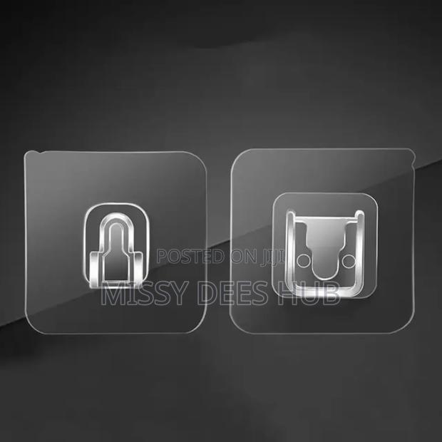 Multifunctional Double-Sided Adhesive Wall Hooks - 10pcs · Photo 2