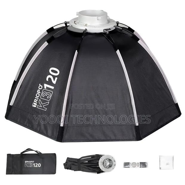 New Triopo 120cm Octagon Softbox Bowen’S Mount With Grid · Photo 1