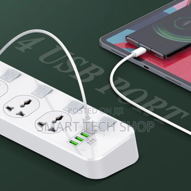 Ldnio Surge Protector 4 Outlets Power Strip With 4 Usb 2m · Photo 4