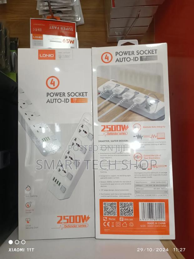 Ldnio Surge Protector 4 Outlets Power Strip With 4 Usb 2m · Photo 6