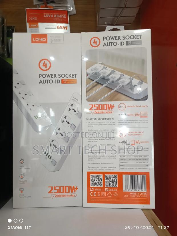 Ldnio Surge Protector 4 Outlets Power Strip With 4 Usb 2m · Photo 1