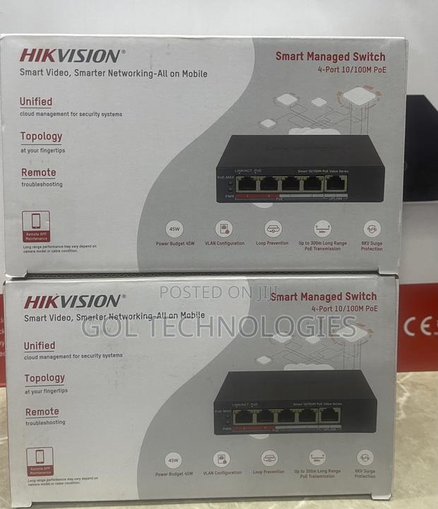 Hikvision Ds-3e1105p-Ei/M 4port Smart Managed Poe Switch · Photo 4