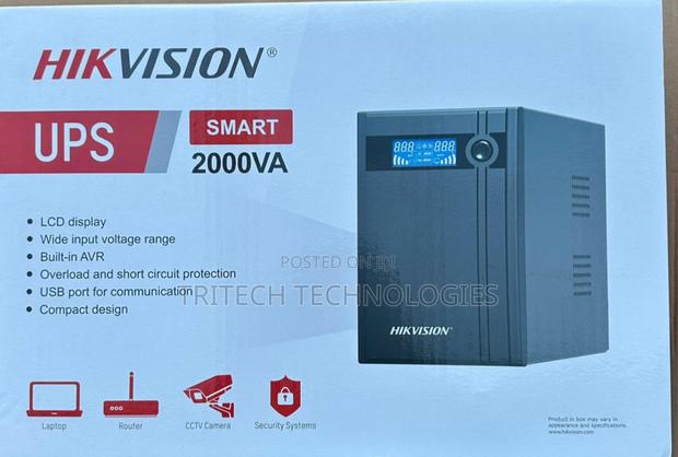 Hikvision Ups 2000va (2kva) LCD Display Built-in Avr · Photo 1
