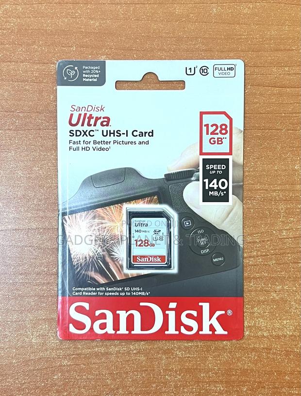 Sandisk 128gb Ultra 140mb/S Uhs-I SDXC Memory Card Class 10 · Photo 3