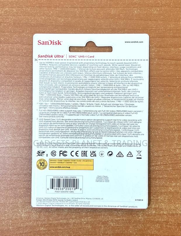 Sandisk 128gb Ultra 140mb/S Uhs-I SDXC Memory Card Class 10 · Photo 4