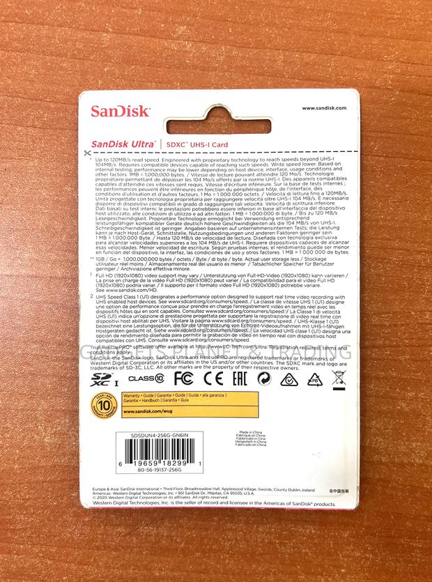 Sandisk 256gb Ultra 140mb/S Uhs-I SDXC Memory Card Class 10 · Photo 3