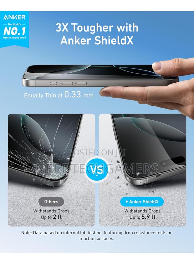 Anker Easy Fit HD Screen Protector, for iPhone 16 Pro Max · Photo 5