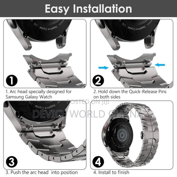 Kek Titanium Stainless Steel Strap 4 Samsung Watch 3 4 5 6 7 · Photo 5