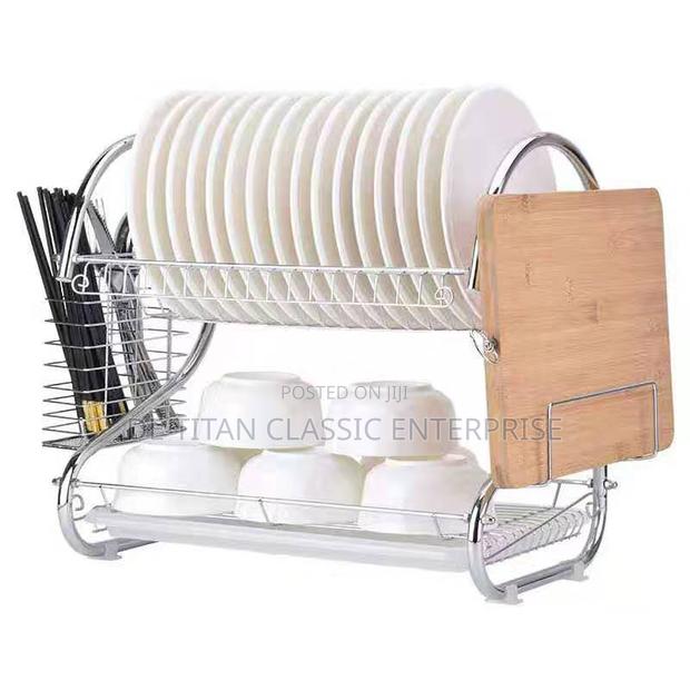 Durable Dourable Layer Dish/Plate Rack - Silver · Photo 2
