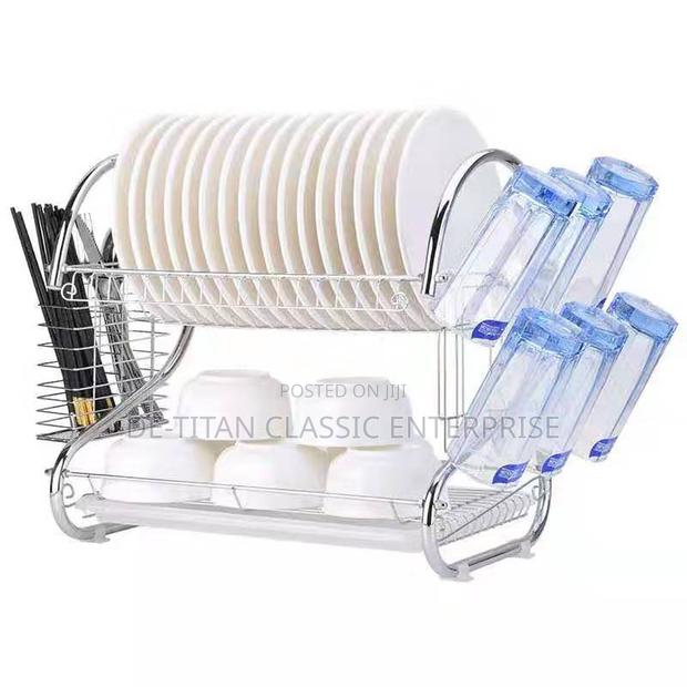 Durable Dourable Layer Dish/Plate Rack - Silver · Photo 3