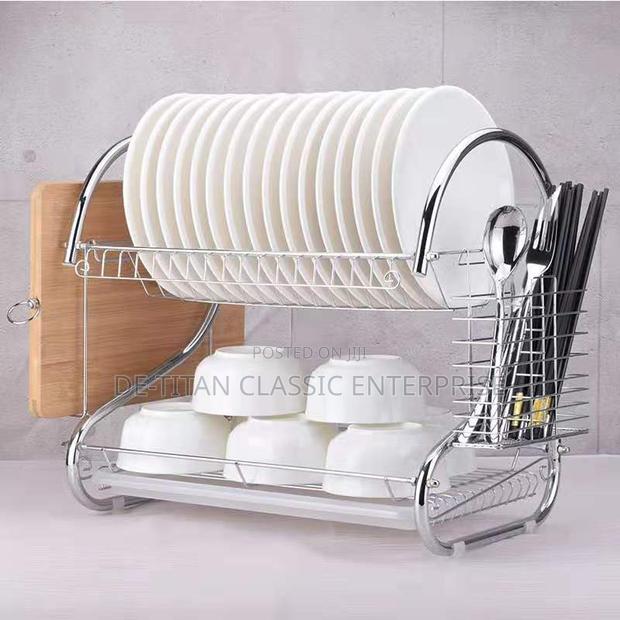 Durable Dourable Layer Dish/Plate Rack - Silver · Photo 4