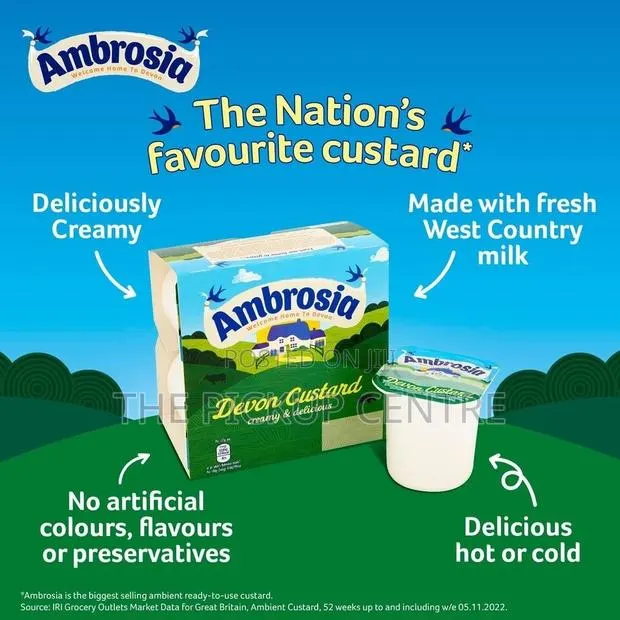 Ambrosia Devon Custard 500g/18 Each