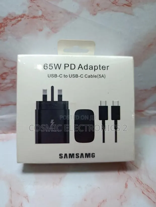 Samsung 65W Super Fast Charging Adapter With USB-C Cable · Photo 1