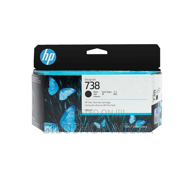HP 738 130-Ml Black Designjet Ink Cartridge · Photo 1