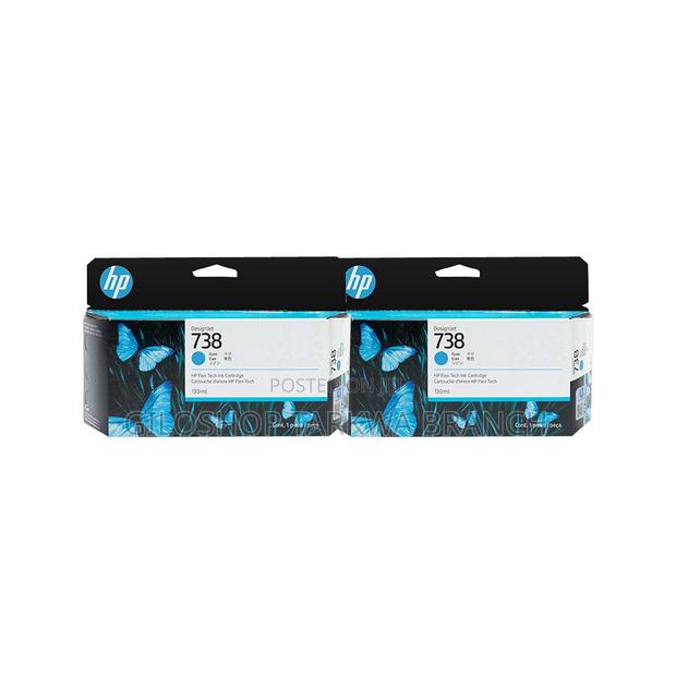 HP 738 130-Ml Cyan Designjet Ink Cartridge · Photo 1