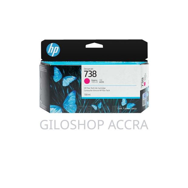 HP 738 130-Ml Magenta Designjet Ink Cartridge · Photo 1
