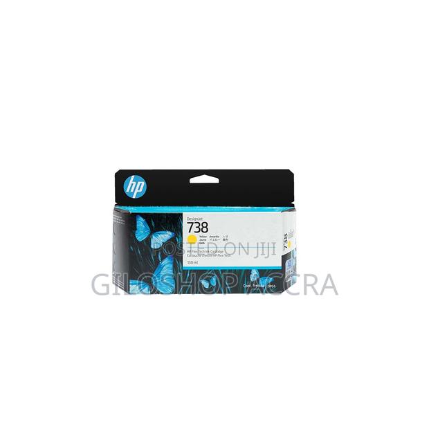HP 738 130-Ml Yellow Designjet Ink Cartridge · Photo 1