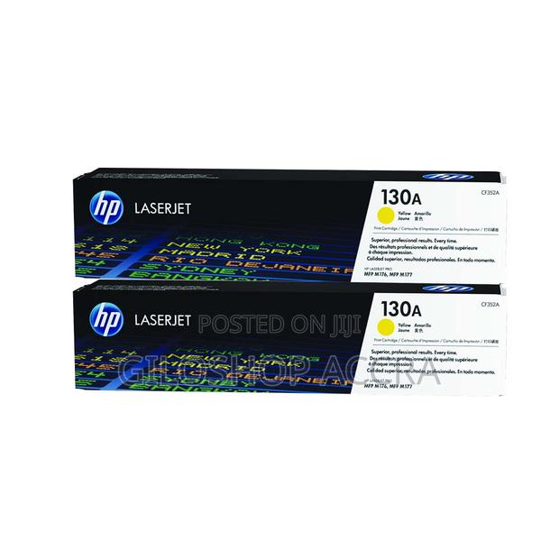 Hp 130a Yellow Original Laserjet Toner Cartridge, Cf352a · Photo 1